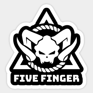 five fingers Sticker